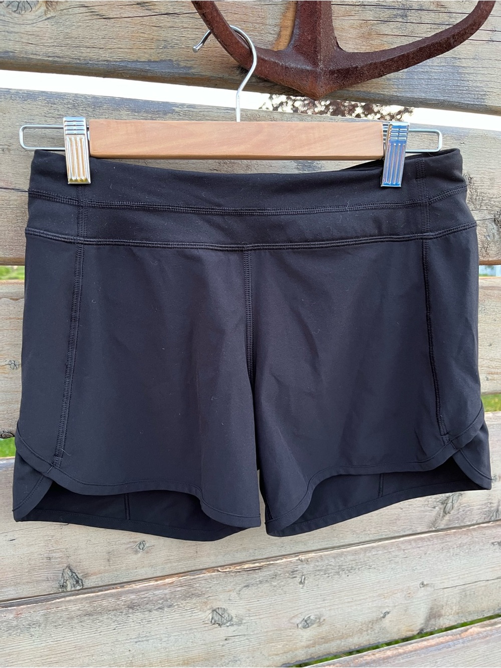 Ivivva by Lululemon Black Speedy Running Shorts Zipper Pocket – Girls Size 14